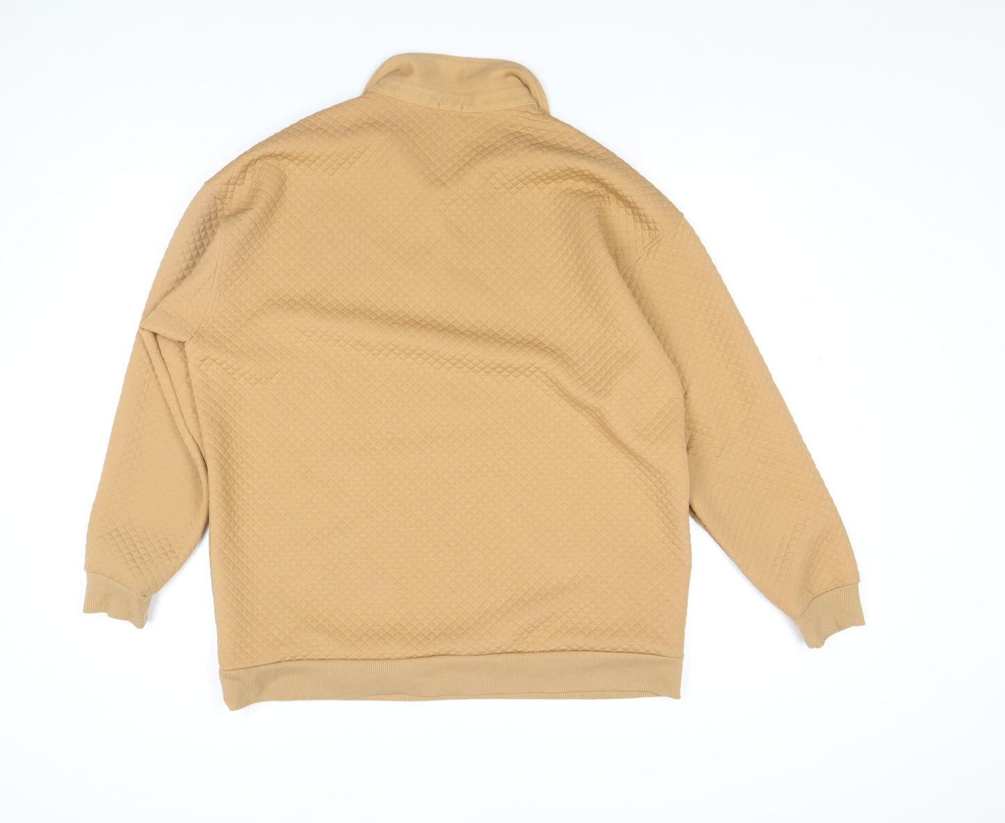 River Island Men's Beige Henley Sweatshirt S Graphic California Hills