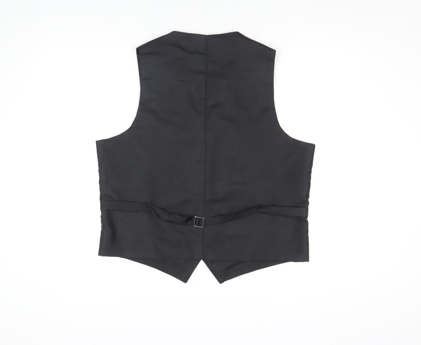 Richard Jones Men's Grey Geometric Waistcoat Size L Formal V-Neck