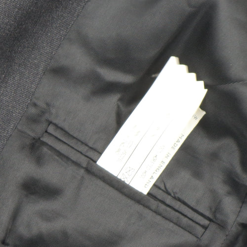 Women's Black Wool Classic Blazer Made in England Size M