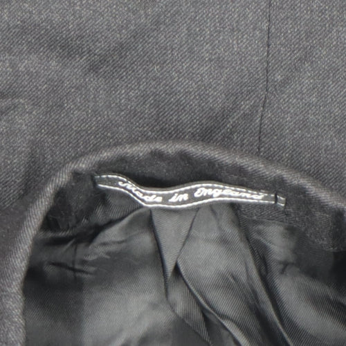 Women's Black Wool Classic Blazer Made in England Size M