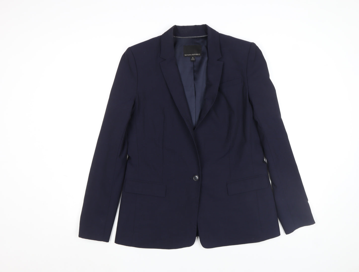 Banana Republic Women's Blue Classic Blazer Size 8 Workwear Jacket