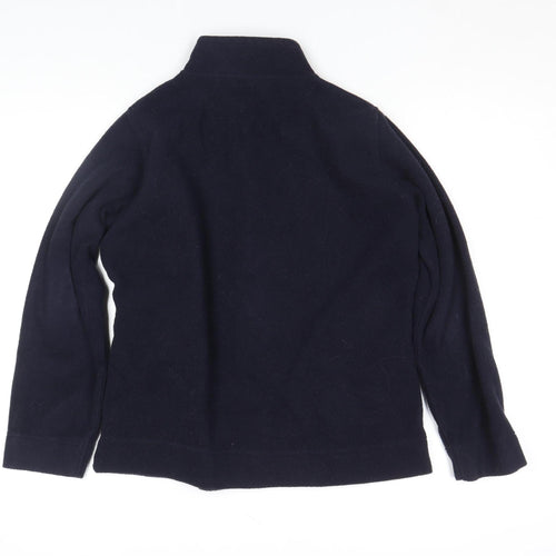 Isle Womens Black Fleece Full Zip Jacket Size M 14-16