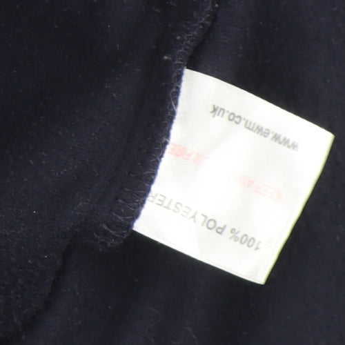 Isle Womens Black Fleece Full Zip Jacket Size M 14-16