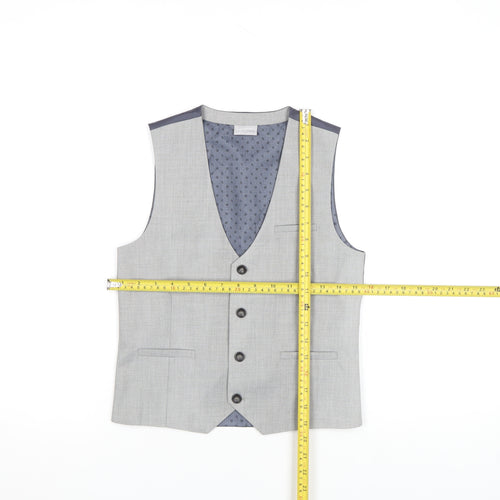 Next Boys Grey Waistcoat 12 Years Regular Fit Formal Wedding Suit