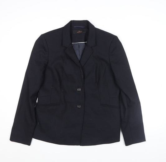 Next Tailoring Women's Black Size 16 Two-Button Blazer Jacket