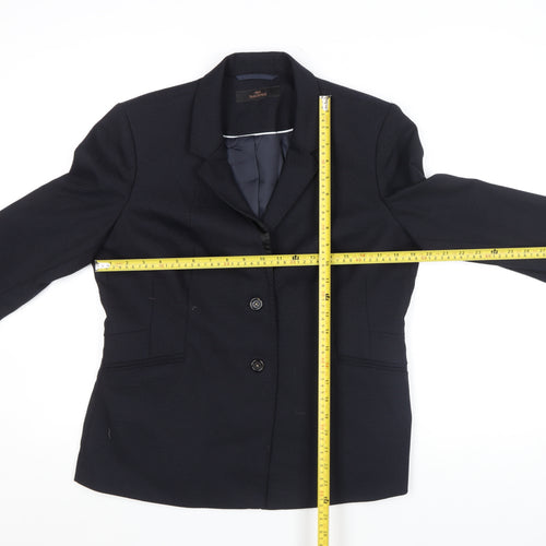 Next Tailoring Women's Black Size 16 Two-Button Blazer Jacket