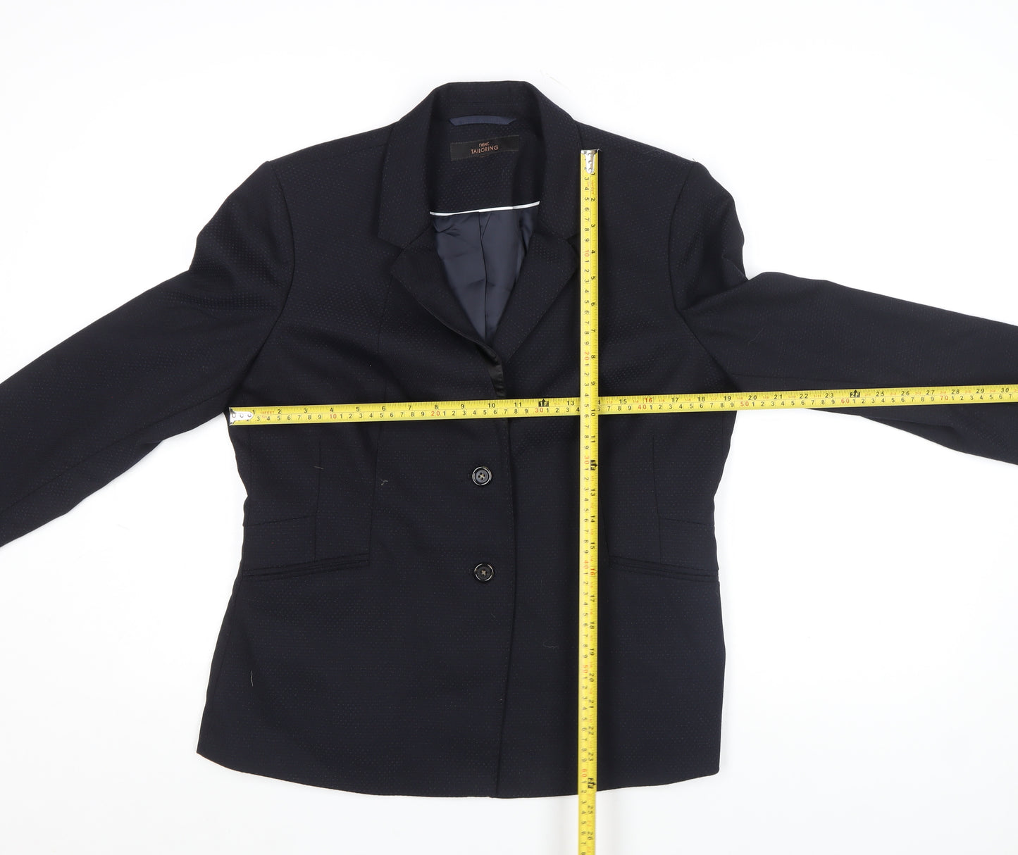 Next Tailoring Women's Black Size 16 Two-Button Blazer Jacket