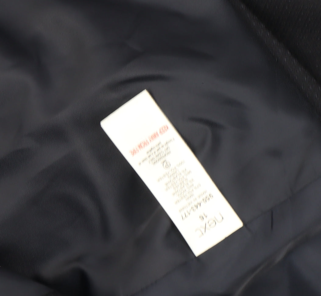 Next Tailoring Women's Black Size 16 Two-Button Blazer Jacket