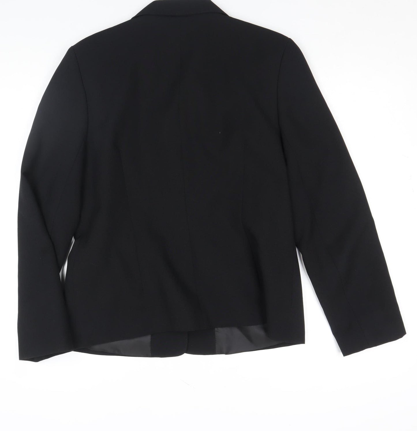 Maxx Women's Black Regular Fit Two-Button Notch Lapel Blazer Size 14