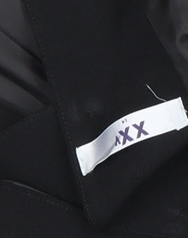 Maxx Women's Black Regular Fit Two-Button Notch Lapel Blazer Size 14