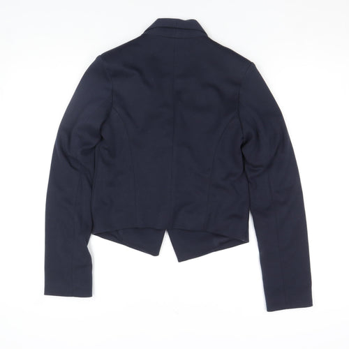 Atmosphere Women's Blue Shawl Lapel Cropped Blazer Size 6