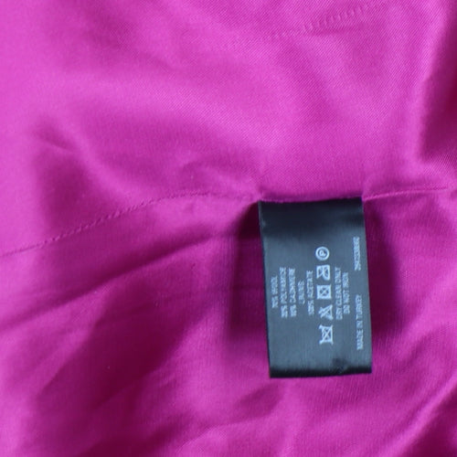 Coast Women Pink Wool Blend Belted Trench Coat Size 10