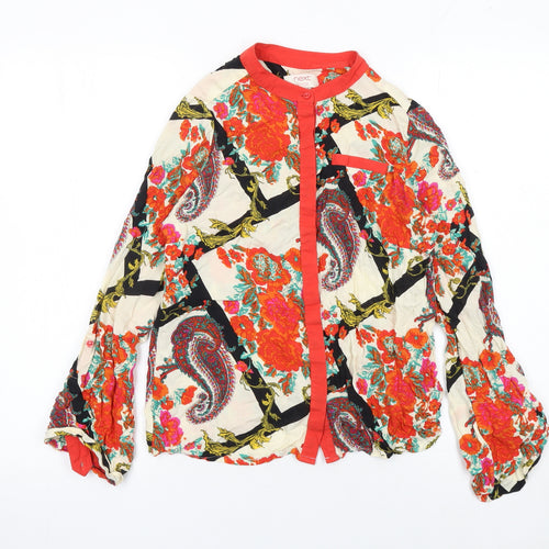 Next Petite Multicoloured Floral Paisley Tunic Blouse Women’s Size 10