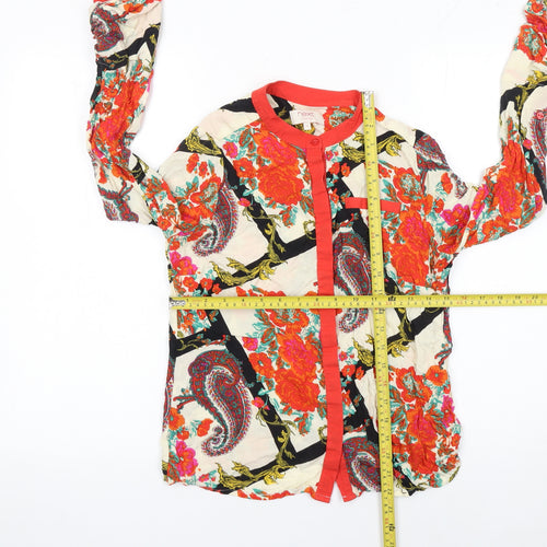 Next Petite Multicoloured Floral Paisley Tunic Blouse Women’s Size 10