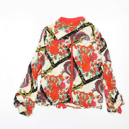 Next Petite Multicoloured Floral Paisley Tunic Blouse Women’s Size 10