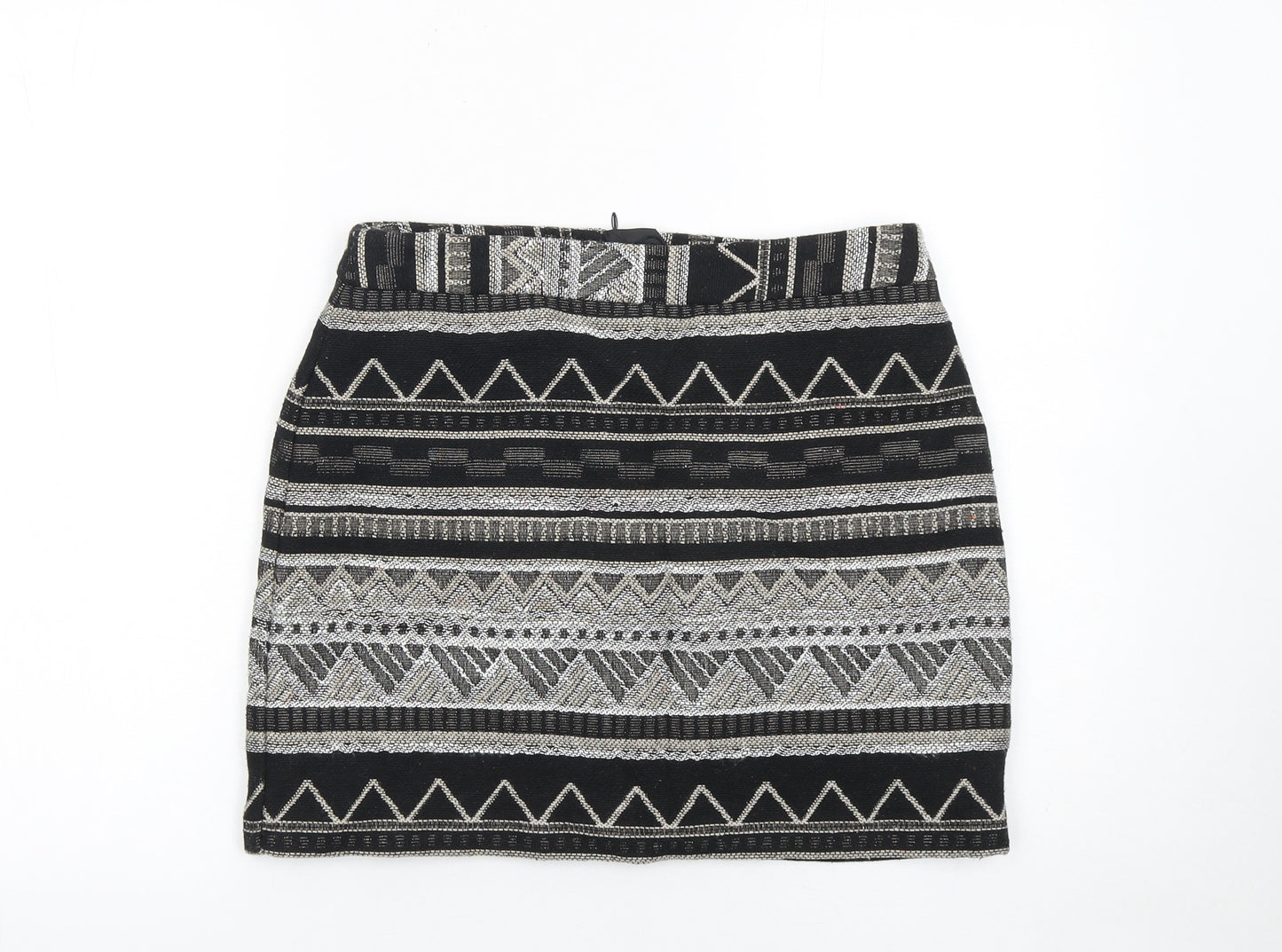 St. Bernard for Dunnes Stores Womens Black Geometric Pencil Skirt Size 10