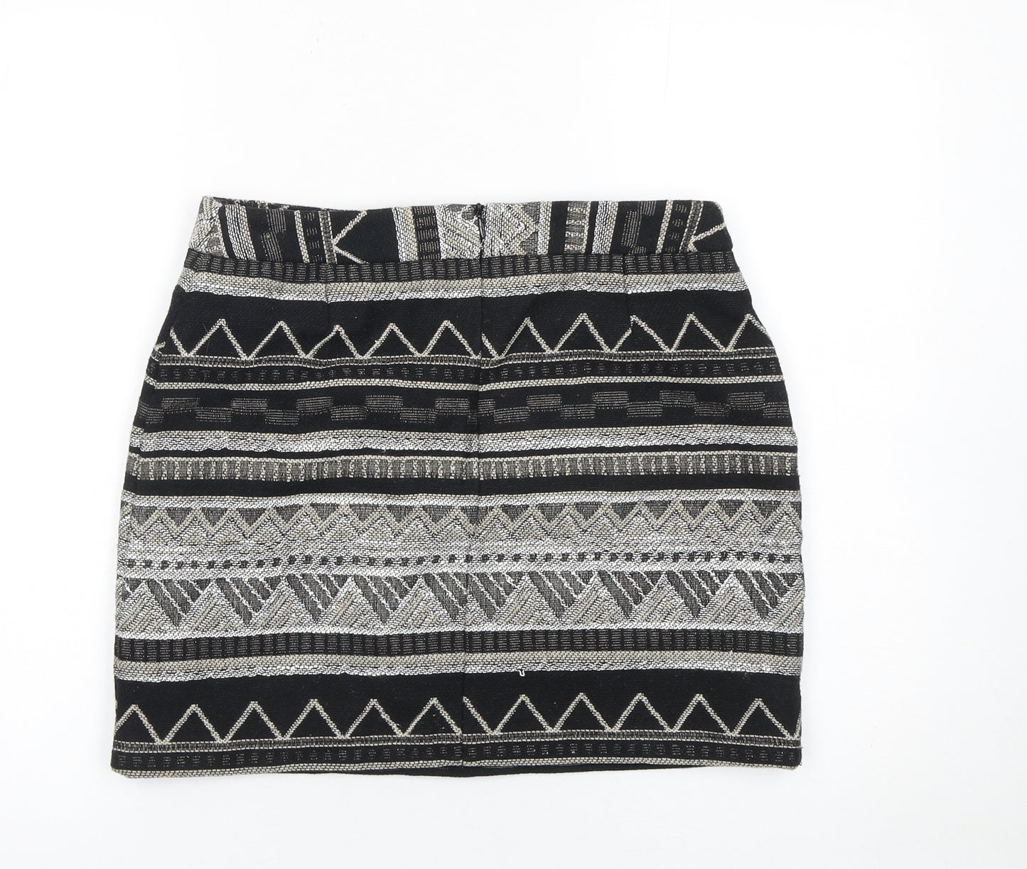 St. Bernard for Dunnes Stores Womens Black Geometric Pencil Skirt Size 10