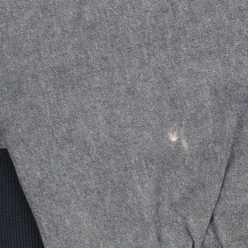 BS Quality Apparel Men’s Grey Cotton Bomber Jacket L Collared Zip Casual