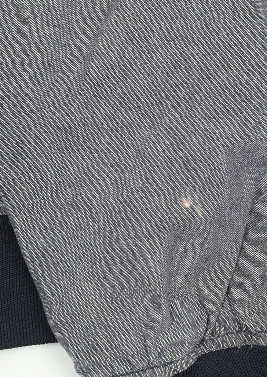 BS Quality Apparel Men’s Grey Cotton Bomber Jacket L Collared Zip Casual