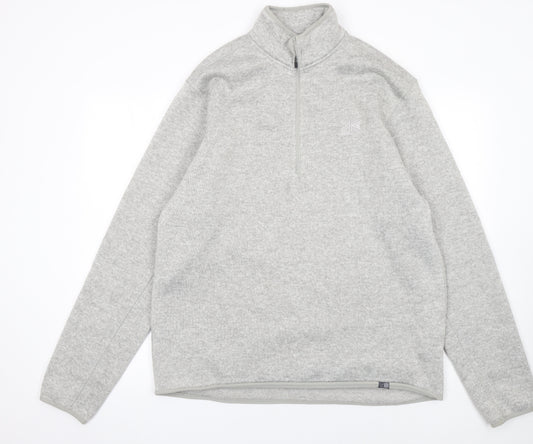 Karrimor Men’s Grey XL 1/4 Zip Fleece Sweatshirt Outdoor Pullover