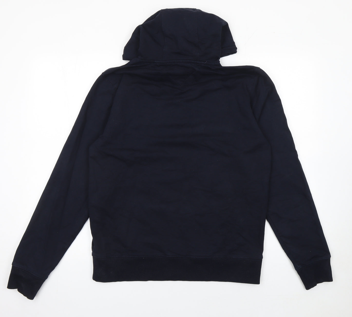 Tommy Hilfiger Men’s Blue Pullover Hoodie L Logo Classic Style