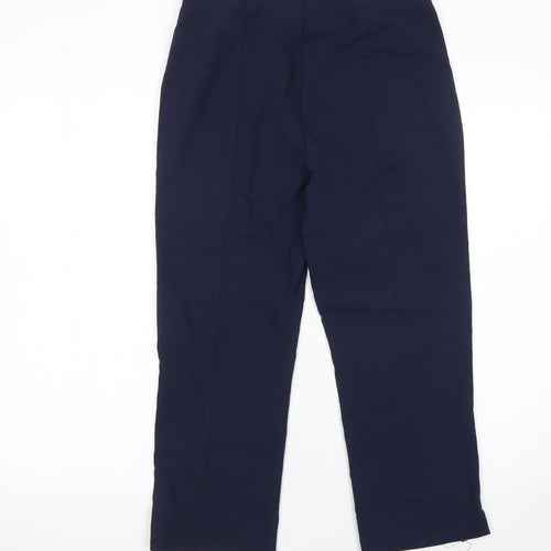 Dunnes Stores Womens Blue Stretch Straight Trousers Size M