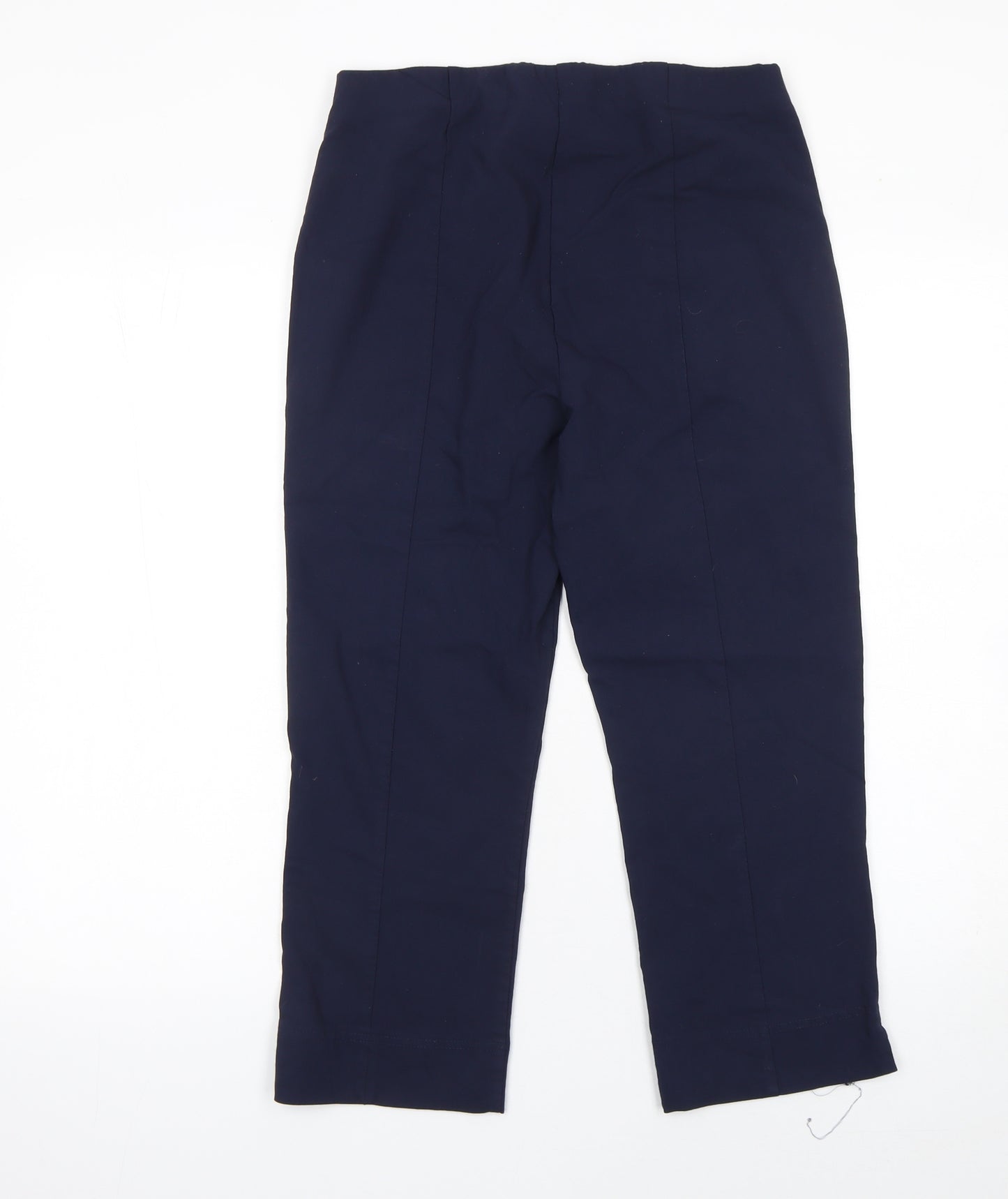 Dunnes Stores Womens Blue Stretch Straight Trousers Size M