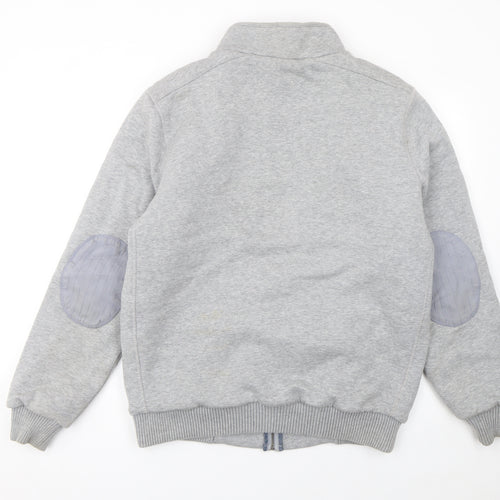 Diesel Men's Grey Full Zip Sweatshirt XL High Neck Casual