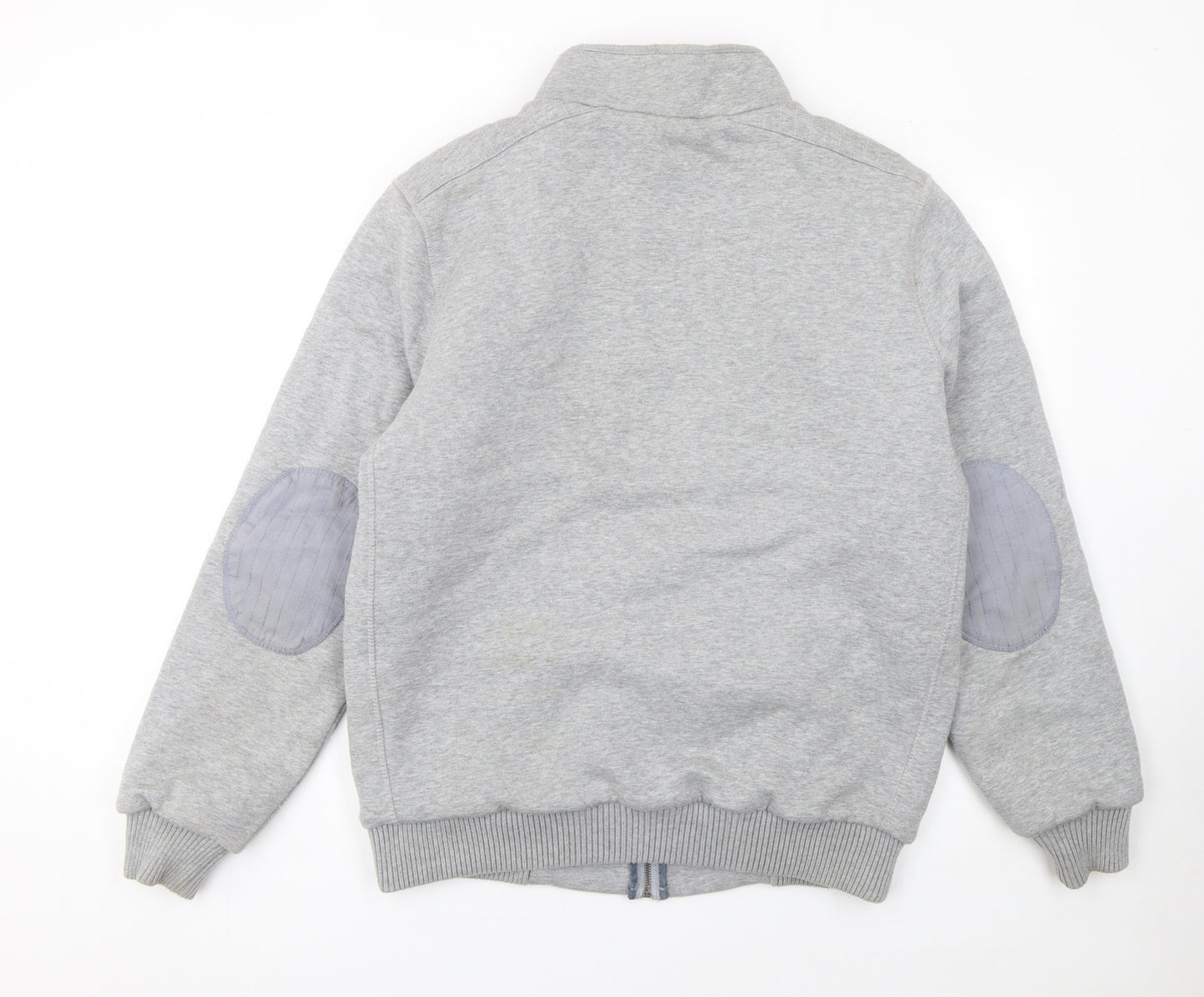 Diesel Men's Grey Full Zip Sweatshirt XL High Neck Casual