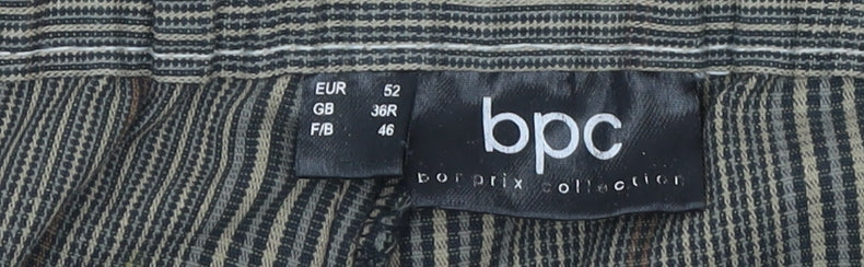 bpc bonprix Men's Brown Striped Cargo Trousers Size 36R