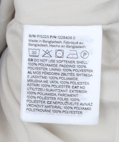 H&M Divided Women’s Beige Cropped Puffer Jacket Size S