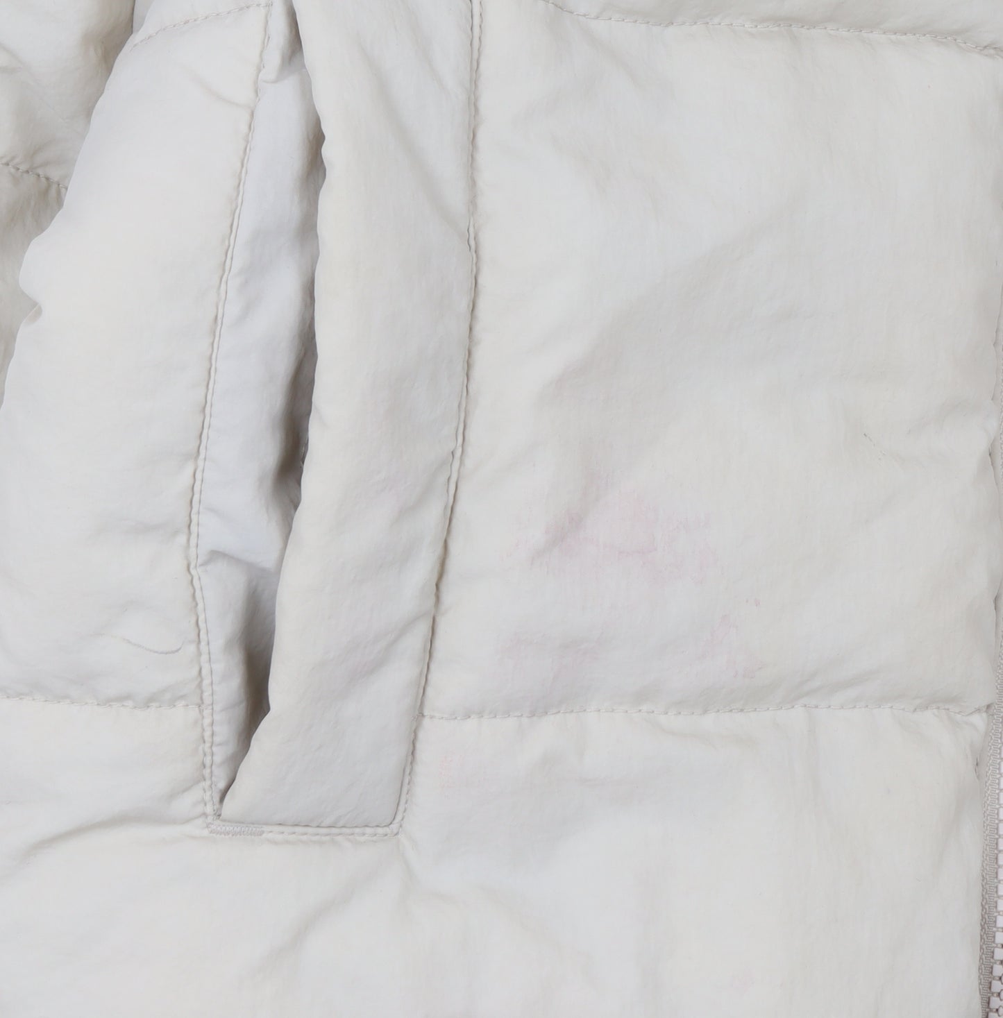 H&M Divided Women’s Beige Cropped Puffer Jacket Size S