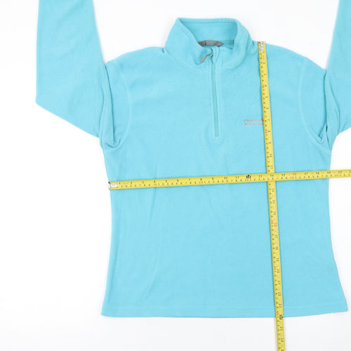 Regatta Women's Blue 1/2 Zip Fleece Sweatshirt UK 14 Outdoor Top