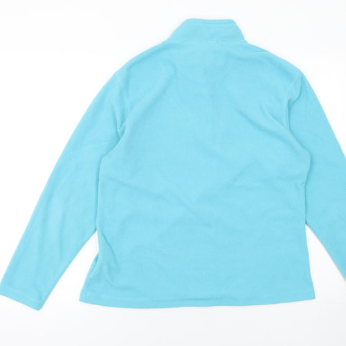 Regatta Women's Blue 1/2 Zip Fleece Sweatshirt UK 14 Outdoor Top