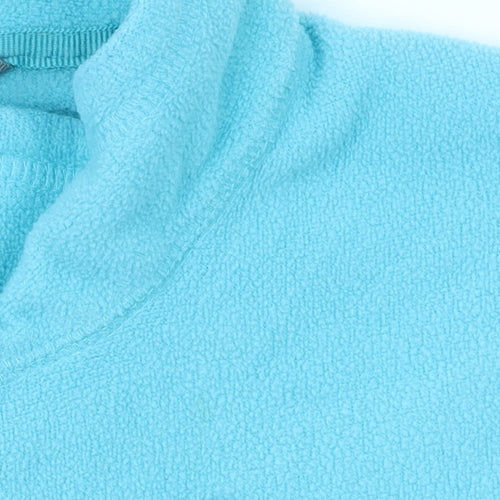 Regatta Women's Blue 1/2 Zip Fleece Sweatshirt UK 14 Outdoor Top