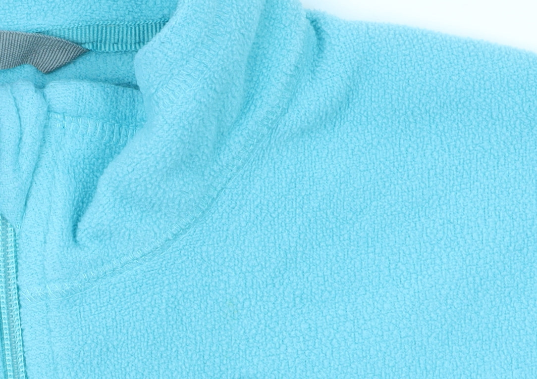 Regatta Women's Blue 1/2 Zip Fleece Sweatshirt UK 14 Outdoor Top