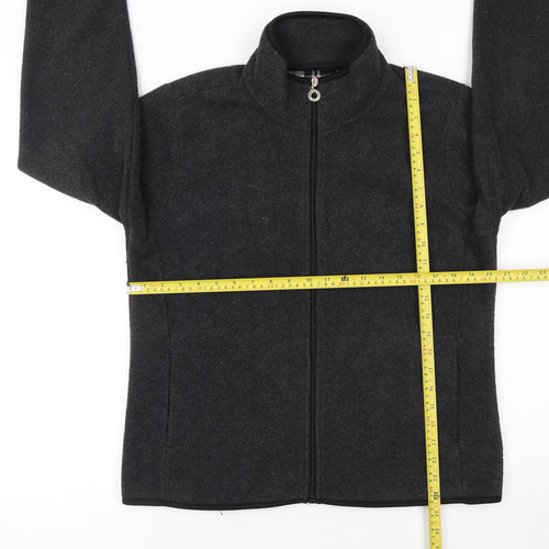 E Studio Women's Black XL Fleece Full Zip Activewear Jacket
