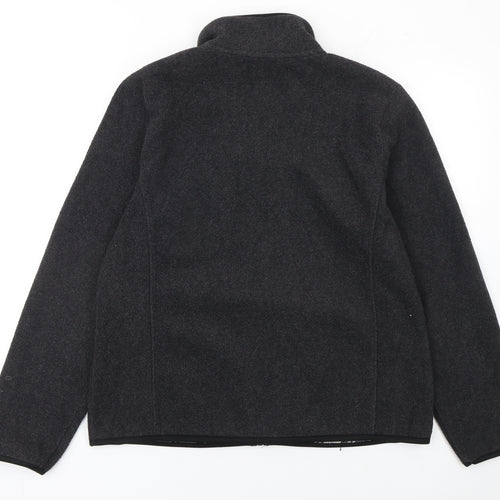 E Studio Women's Black XL Fleece Full Zip Activewear Jacket