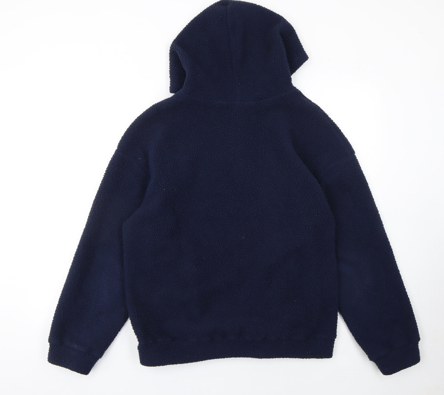 Manfinity Women's Navy Fleece 1/2 Zip Hooded Sweatshirt M