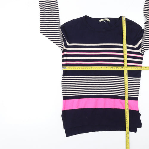Oasis Women’s Multicoloured Striped Pullover Jumper XS