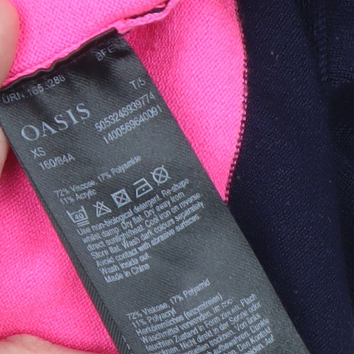 Oasis Women’s Multicoloured Striped Pullover Jumper XS