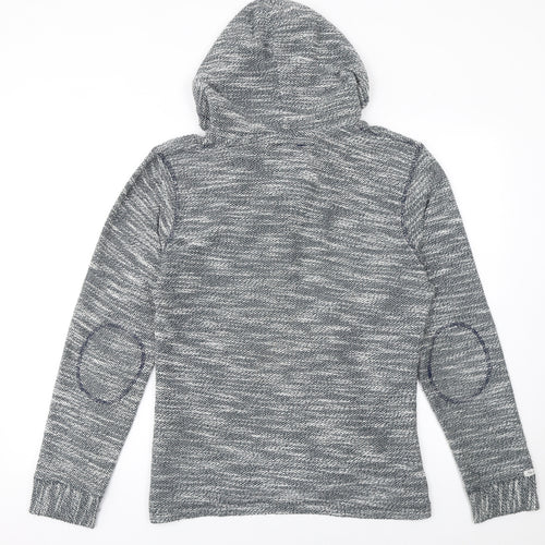 Key Largo Men's Grey Knit Henley Hoodie Size M