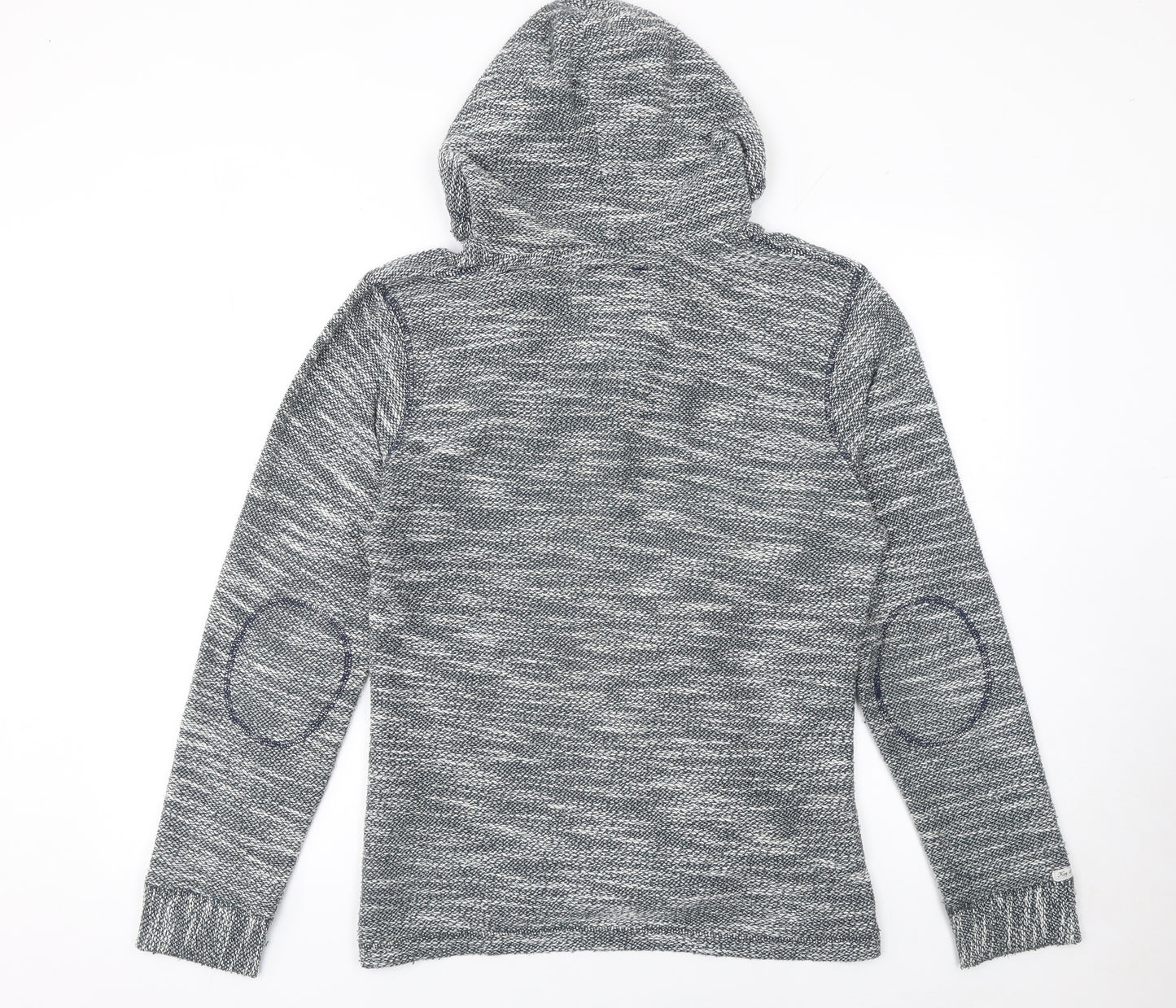 Key Largo Men's Grey Knit Henley Hoodie Size M