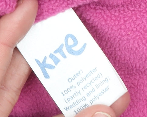 Kite Girls Purple Puffer Waistcoat 8 Years Quilted Polyester Zip Up