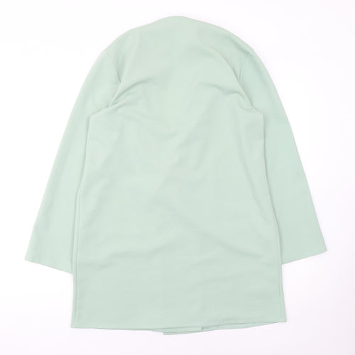 ASOS DESIGN Women’s Green Double-Breasted Long Blazer Jacket Size 6