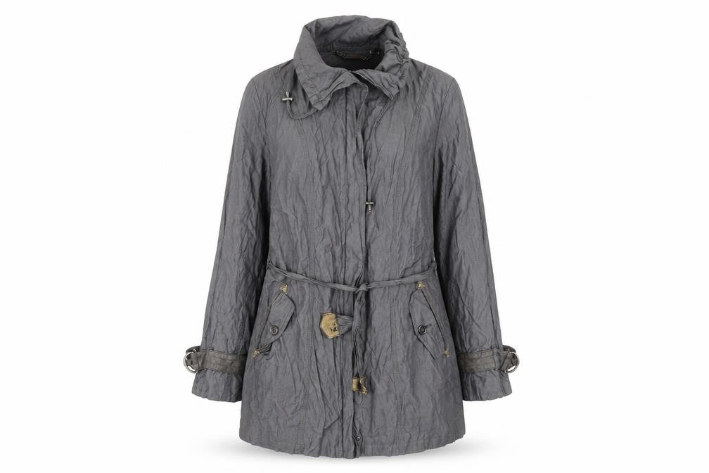 Marks and Spencer Women’s Grey Belted Trench Coat UK 14 Lined Classic