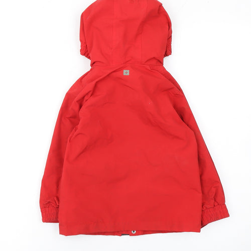 Mountain Warehouse Boys Red Waterproof Hooded Rain Coat Jacket 3-4 Years