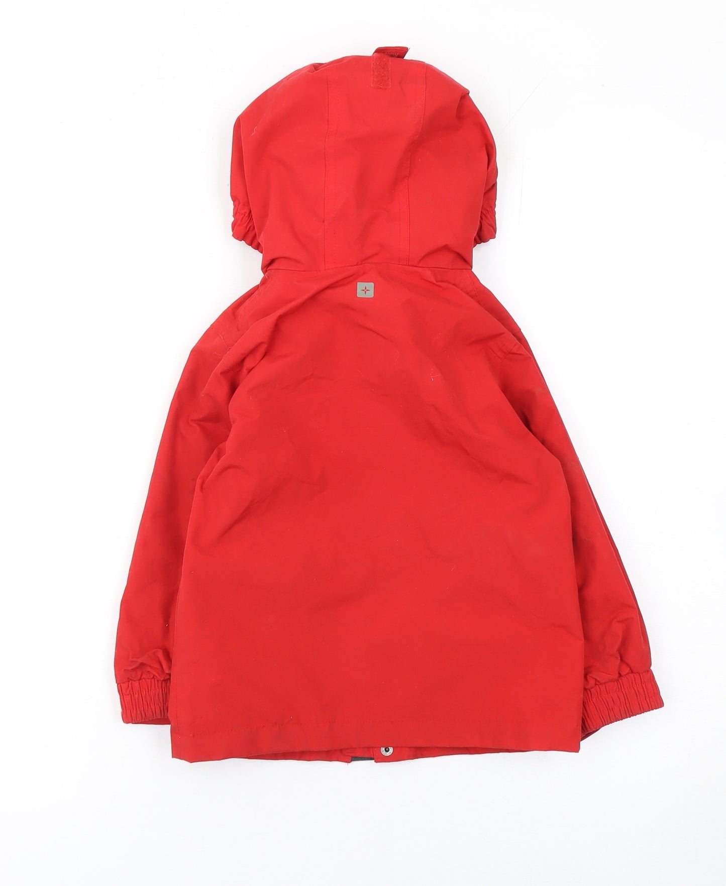 Mountain Warehouse Boys Red Waterproof Hooded Rain Coat Jacket 3-4 Years