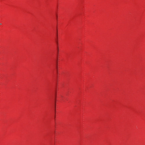 Mountain Warehouse Boys Red Waterproof Hooded Rain Coat Jacket 3-4 Years
