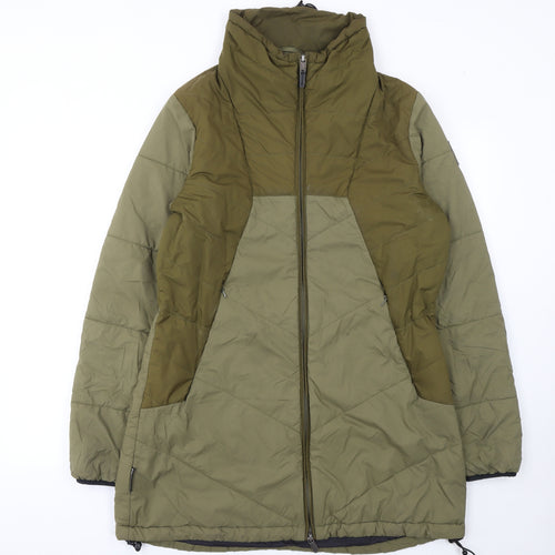 Cintamani Women Green Long Puffer Jacket L Lightweight Outdoor